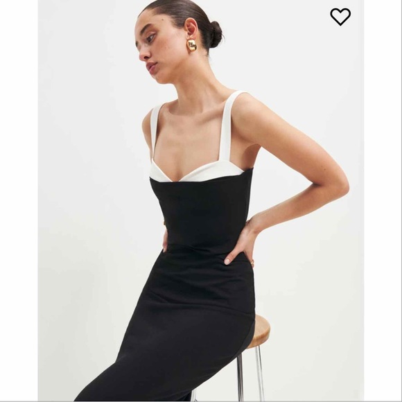 NWT Reformation Nelle Knit Midi Dress - Picture 3 of 4